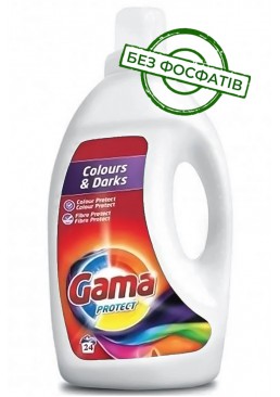 Гель для прання Gama Color & Dark для кольорової та темної білизни, 1.2 л (24 прання)